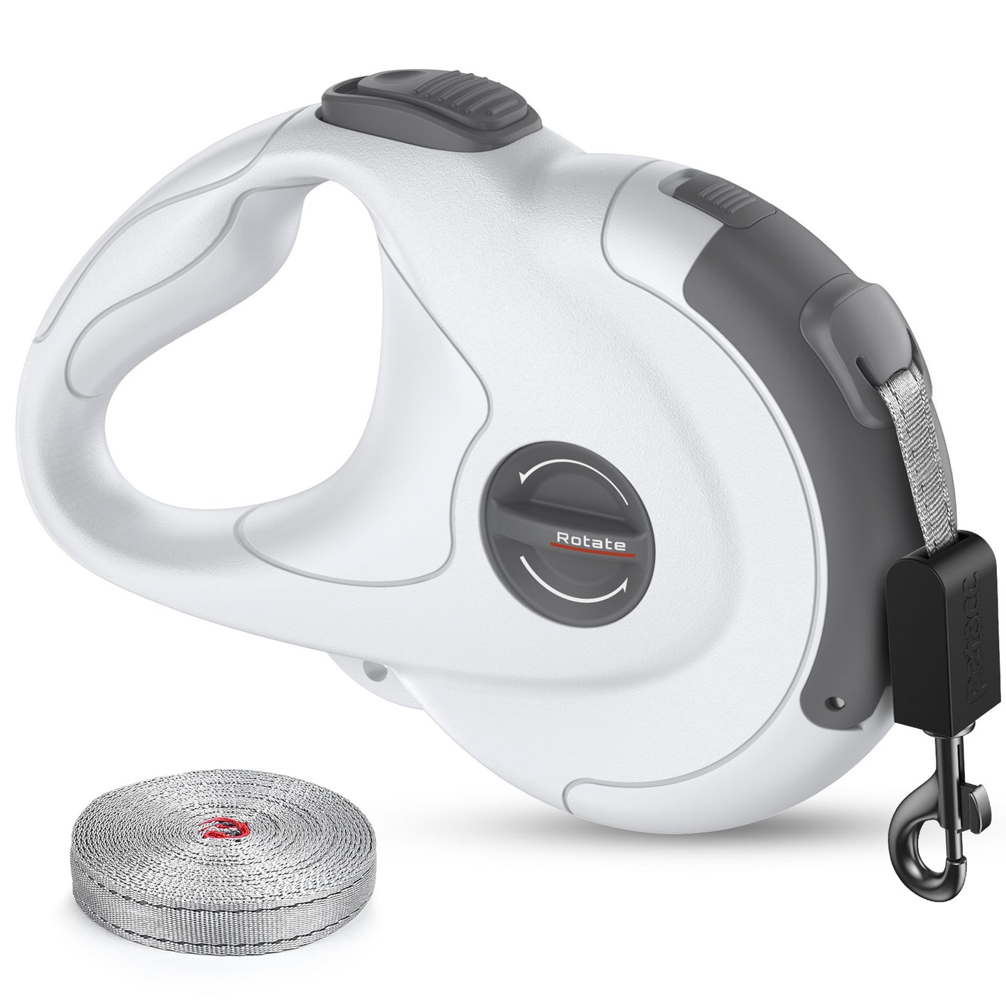 Dog leash retractable reflective