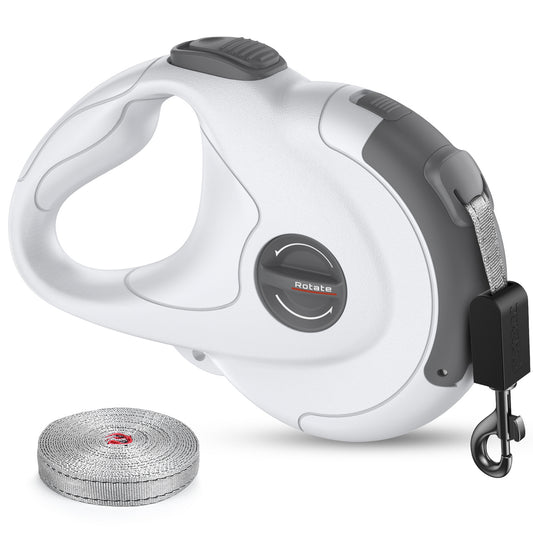 Dog leash retractable reflective