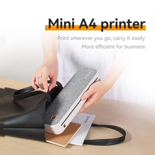 Mini A4 printer wireless ink-free