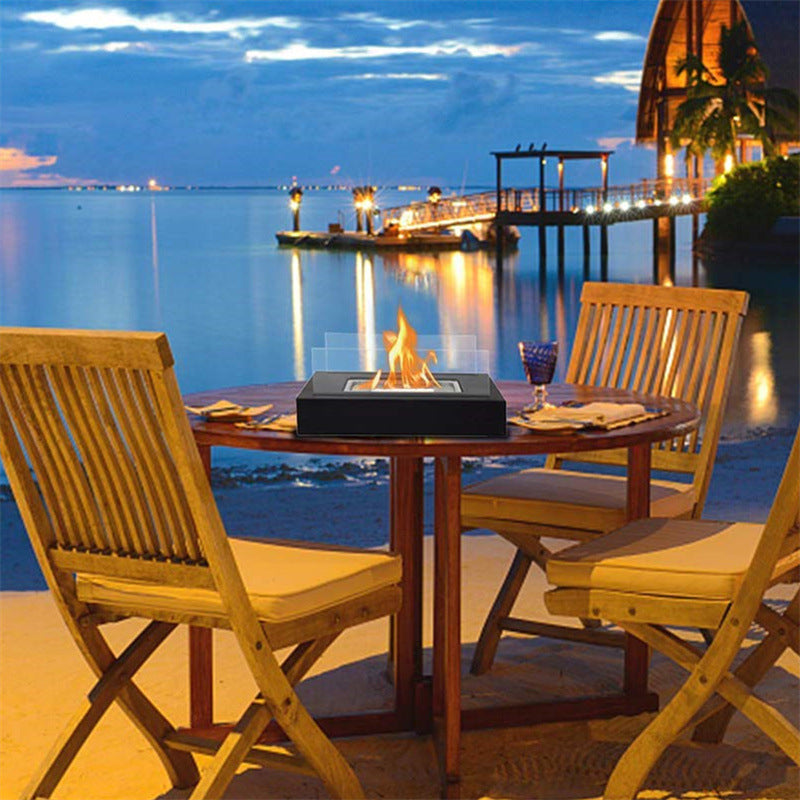 Tabletop fireplace for indoor outdoor