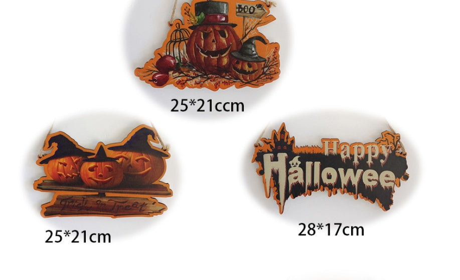 Happy halloween hanging sign