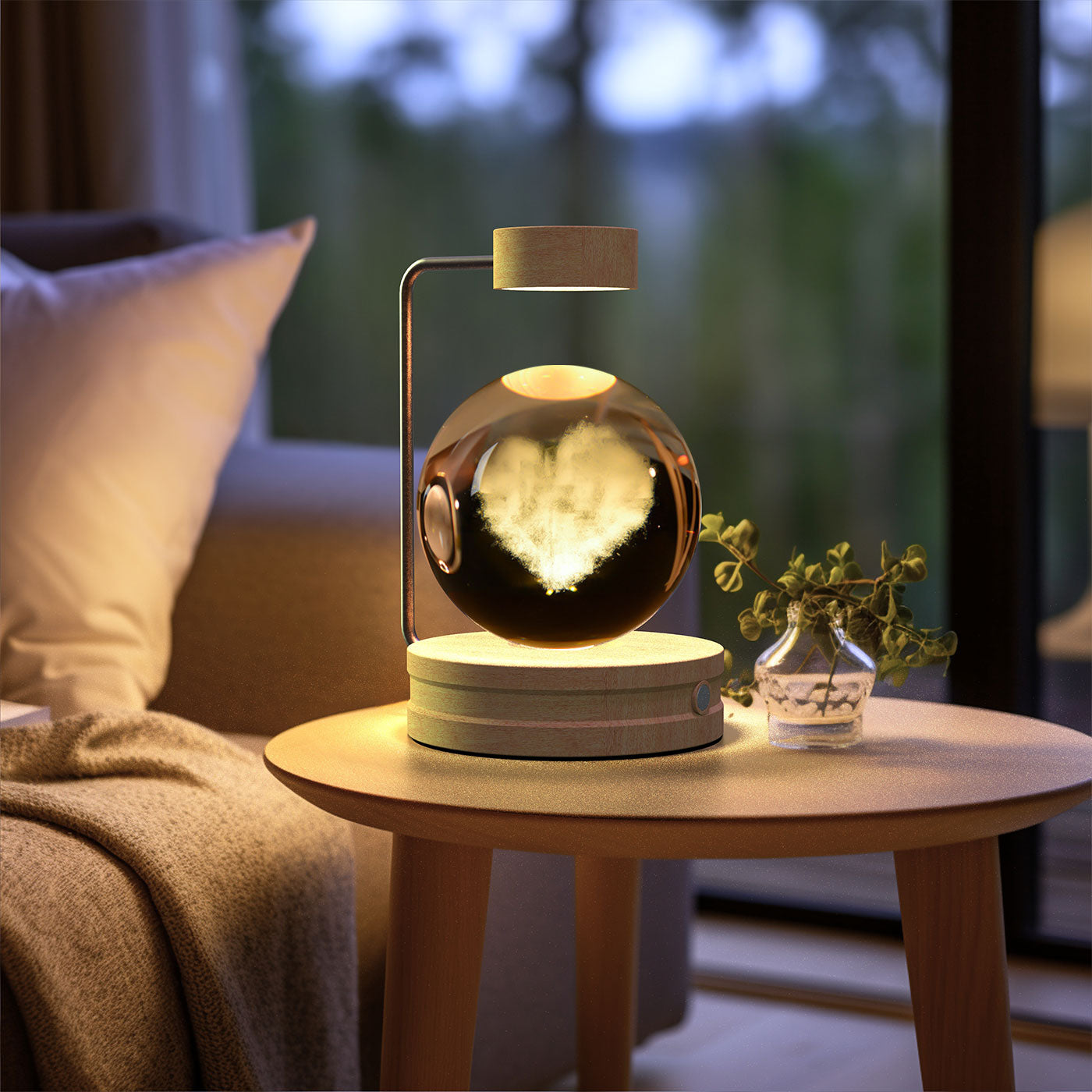 Night lamp crystal ball
