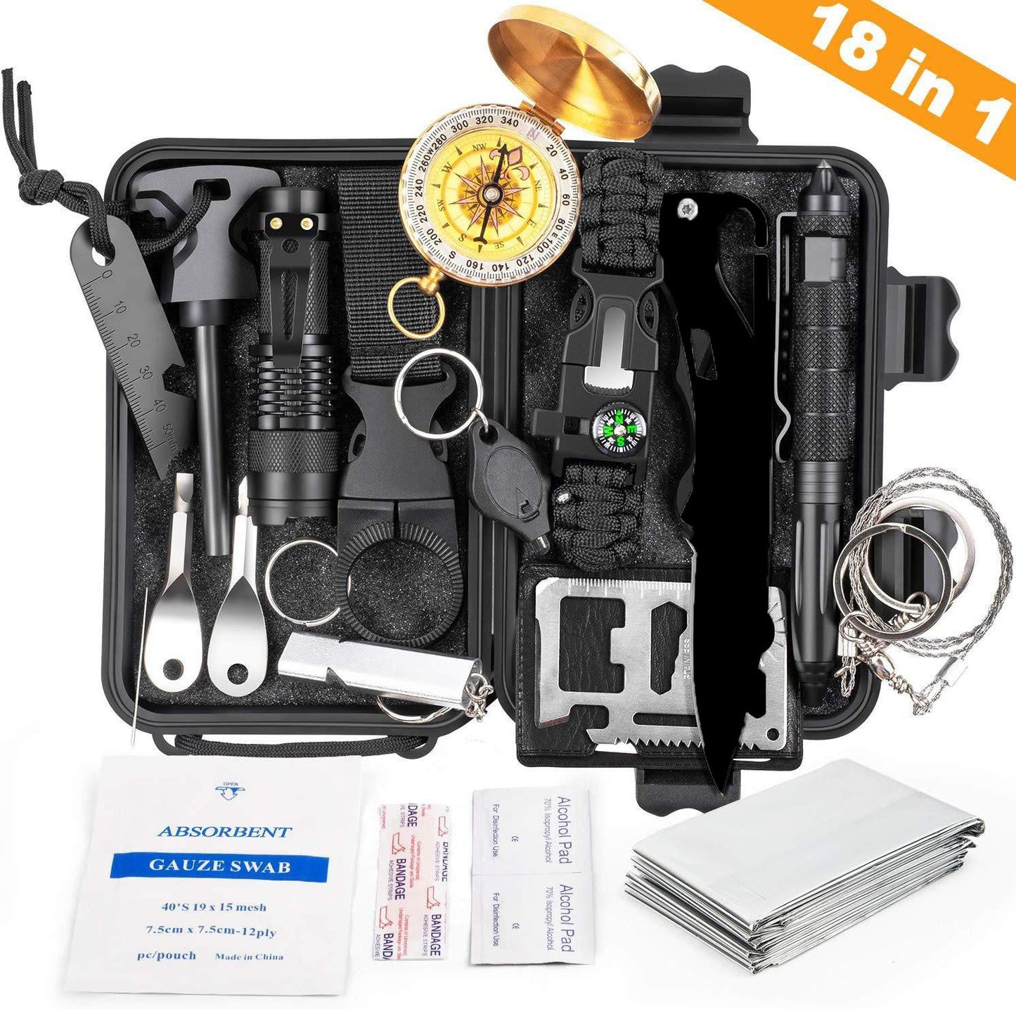 Survival tool set for camping