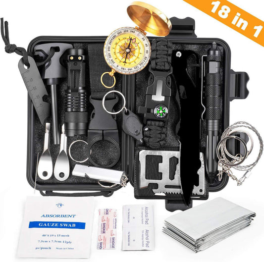 Survival tool set for camping