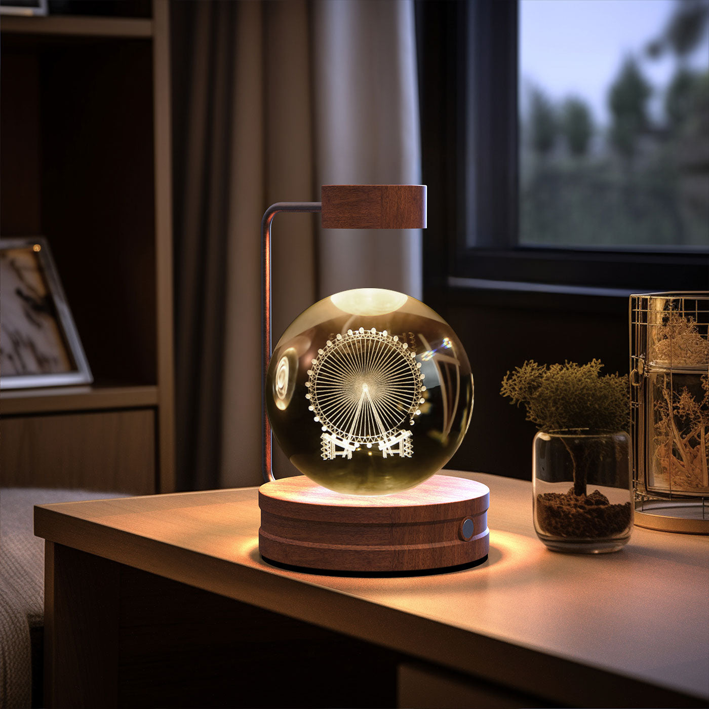 Night lamp crystal ball