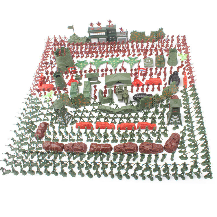 Large army battle play set