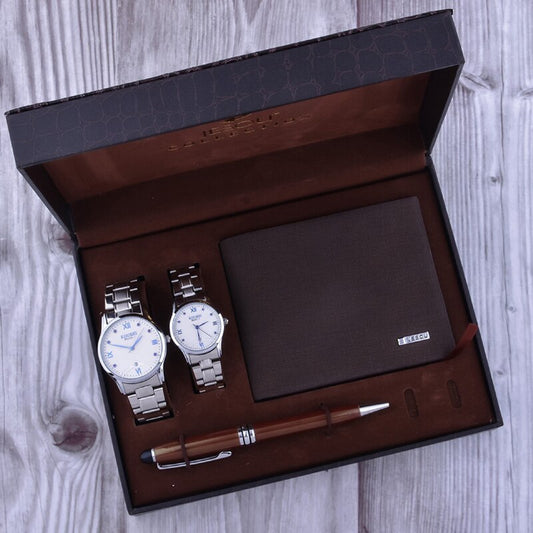 Couple’s matching watch and wallet gift set