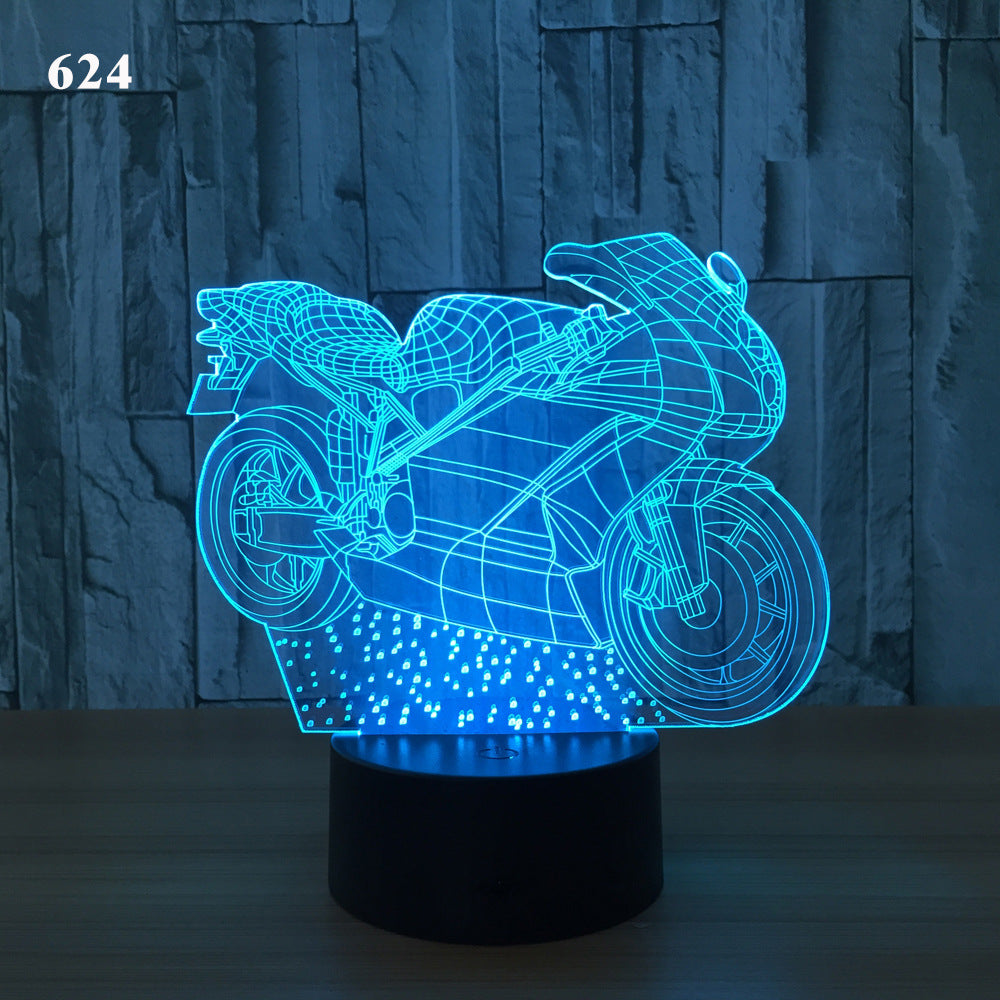 Motorcycle desk lamp