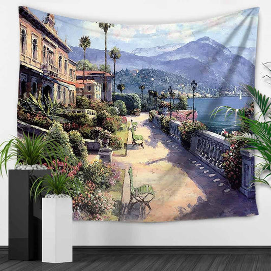 Garden wall carpet tapestry