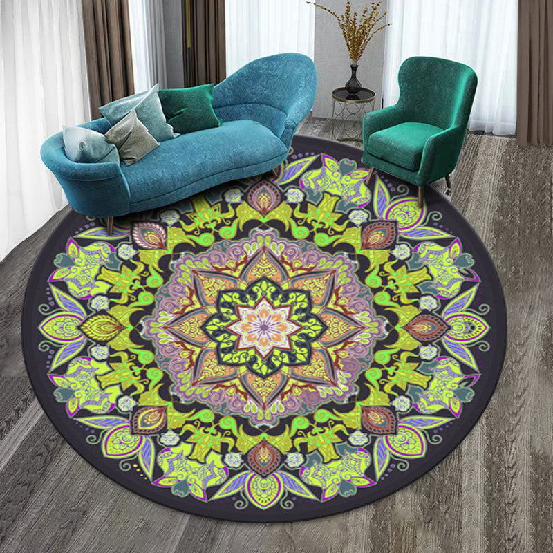 Round carpet mandala ethnic