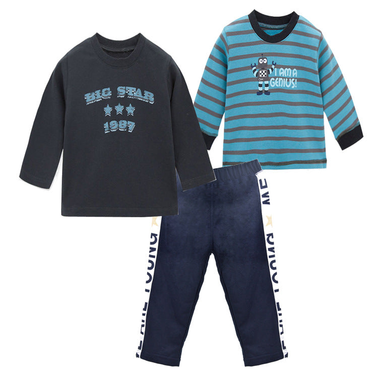 Lente En Somer Baba Klere Drie-stuk Romper Suit