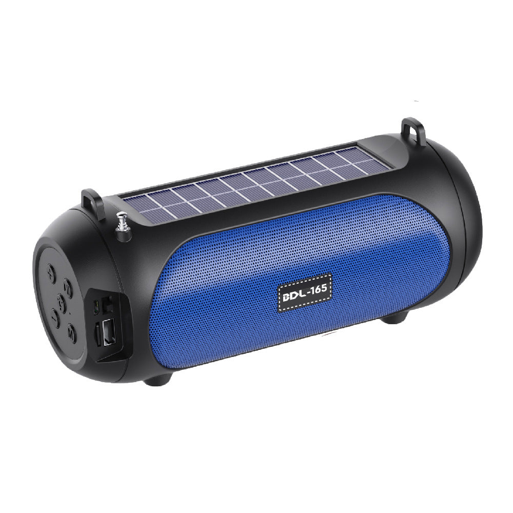 Bluetooth speaker with flashlight and solar