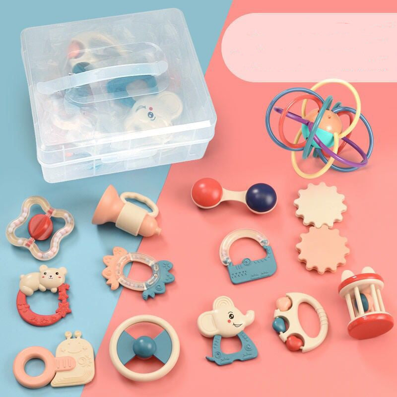 Baby teether rattle set