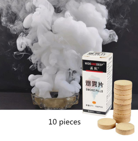 Halloween combustible smoke pills