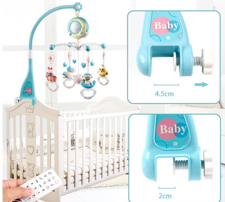 Crib toy with projector