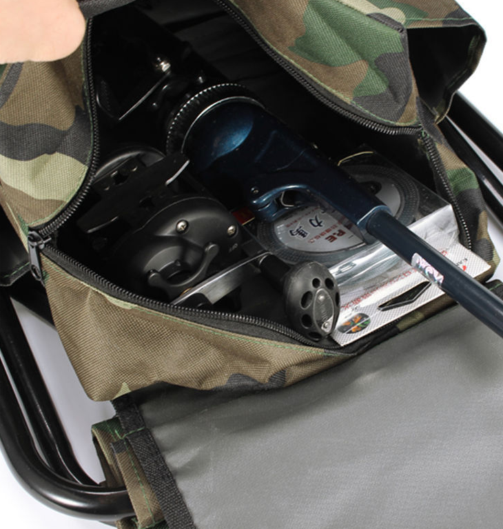 Opvoustoel buite ontspanning draagbare opvou hengel stoel stap rugsak