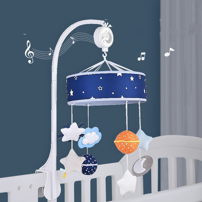 Music rattle for baby crib
