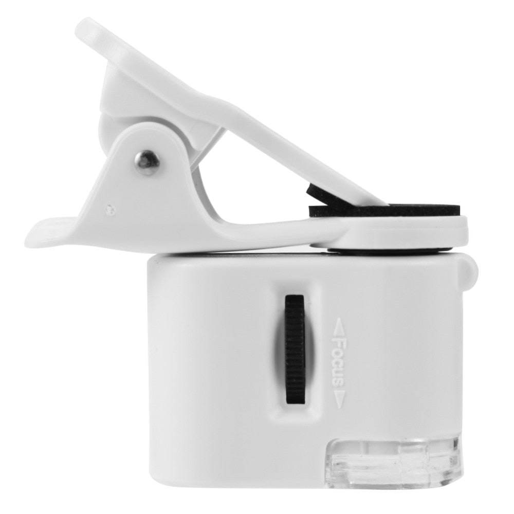 Digital microscope camera with LED light for cellphone