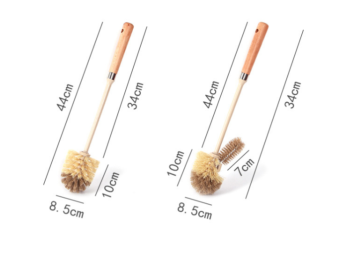 Wooden toilet brush