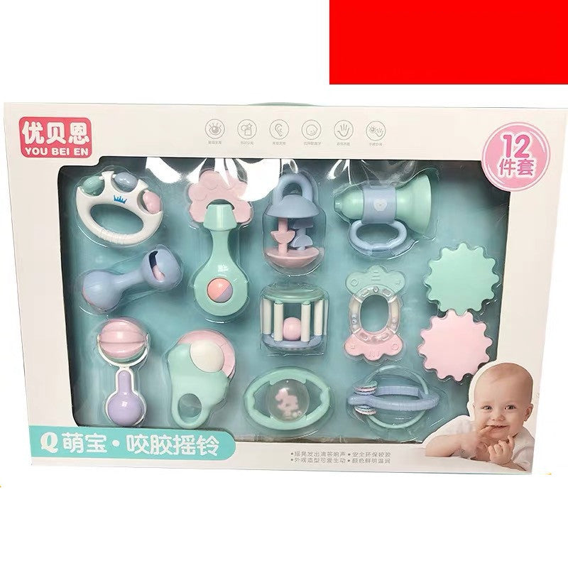 Baby teether rattle set