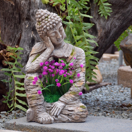 Garden flower pot Zen Buddha