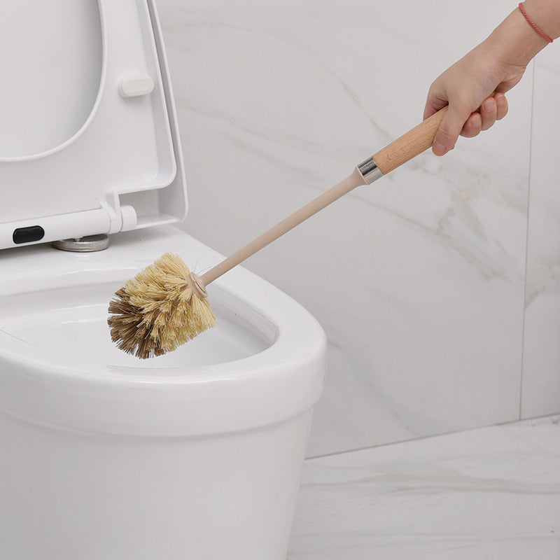 Wooden toilet brush