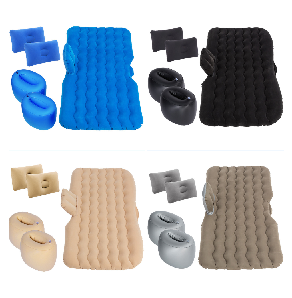 Inflatable camping mattress for cars