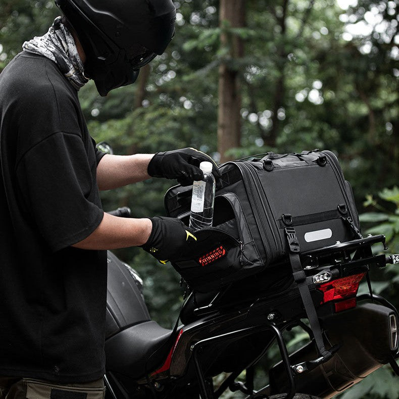 Bag for motorcycle rear seat