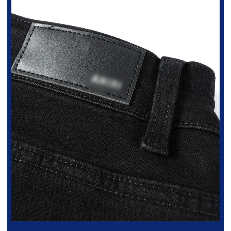 Black ripped jeans for men