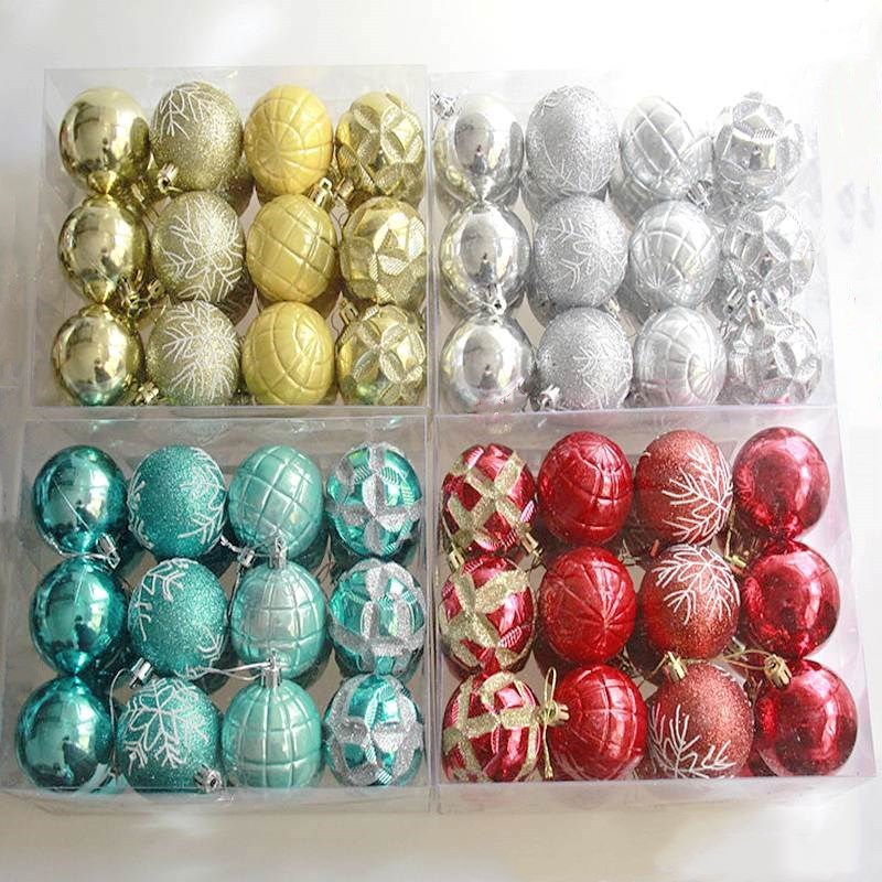 Christmas tree balls 24 pcs