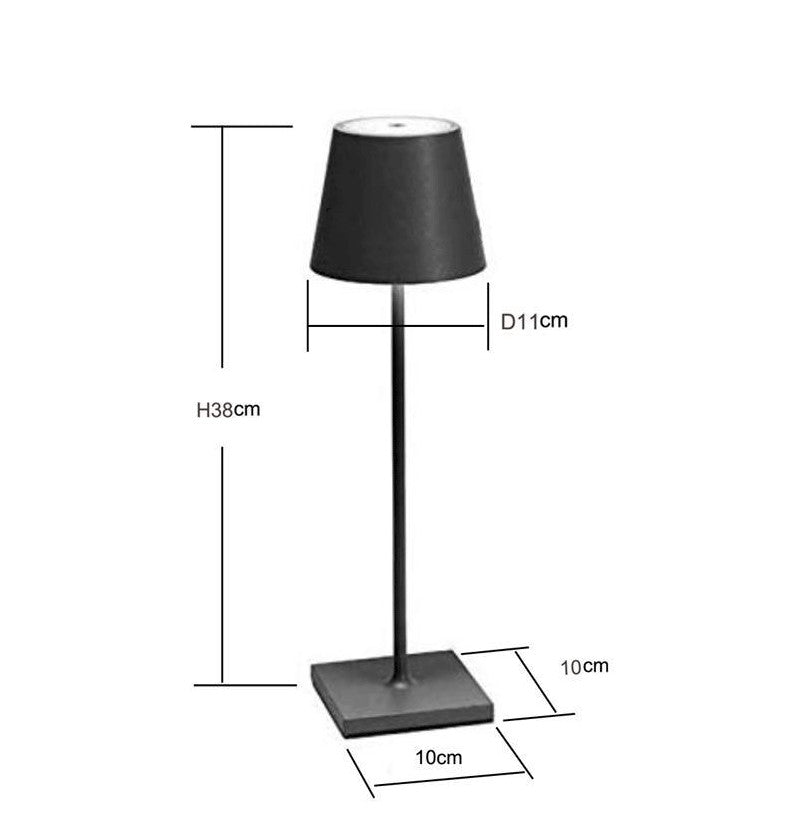Table lamp wireless rechargeable