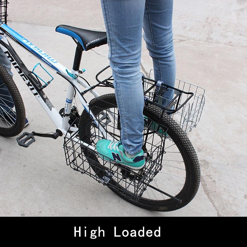Folding basket for bicycle
