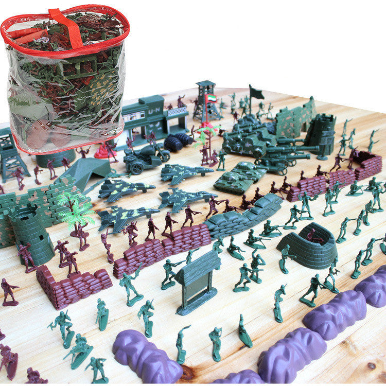 Large army battle play set