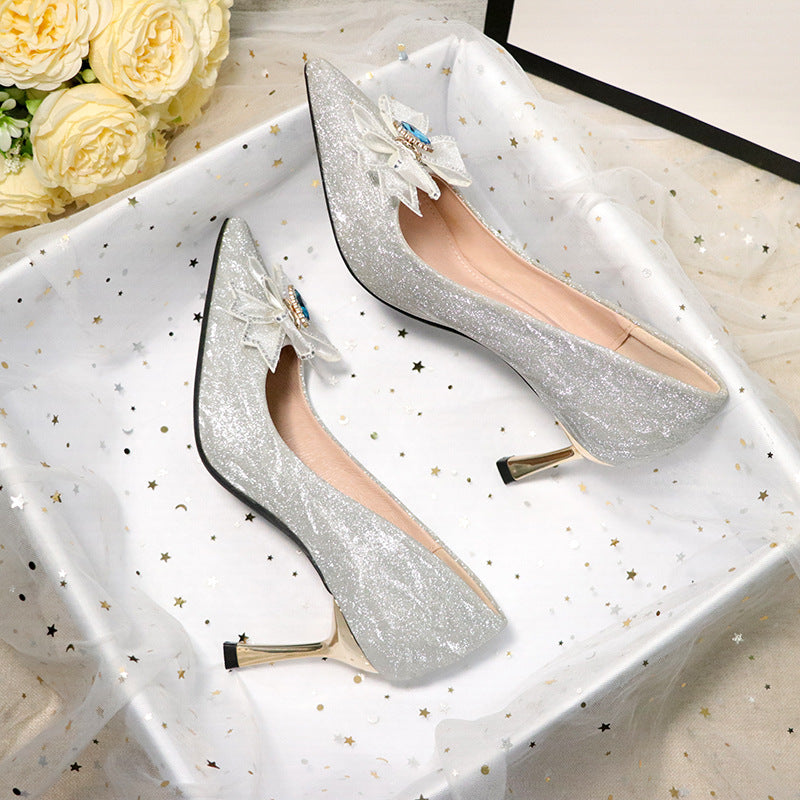 Wedding shoes french style