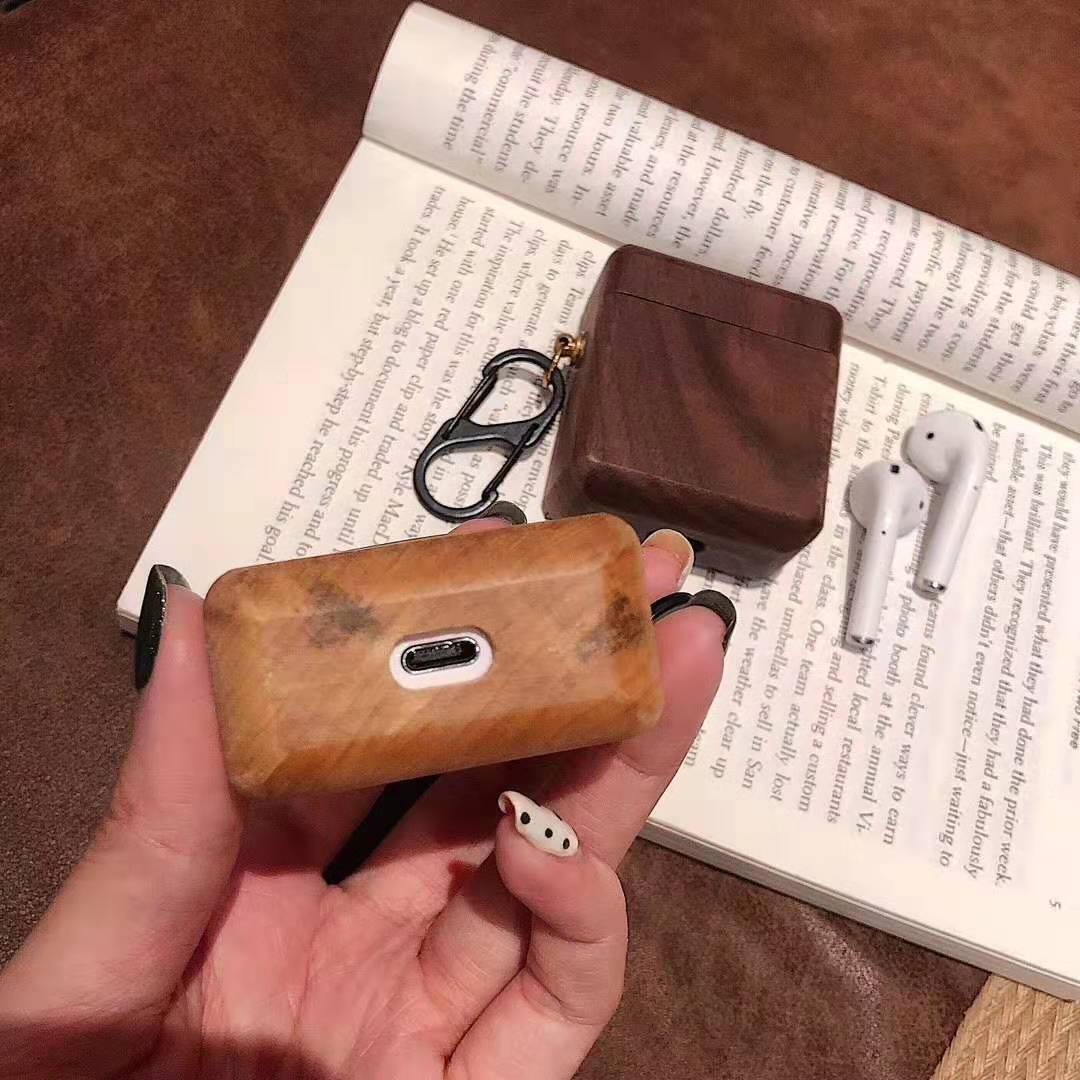AirPods case by real wood