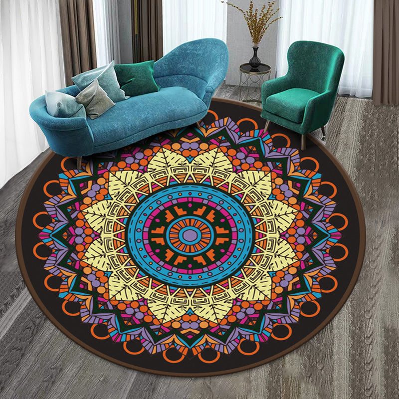 Round carpet mandala ethnic