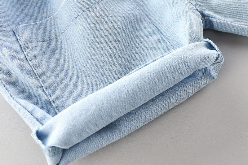 Seuns Motor Patroon stel Twee-stuk Somer Loslit Klere Baba seuntjie