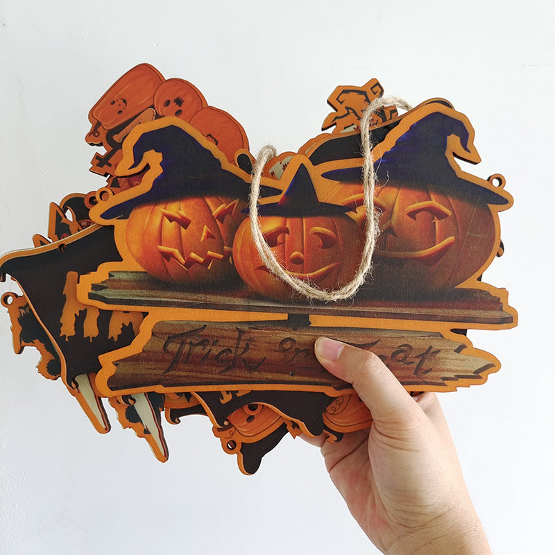 Happy halloween hanging sign