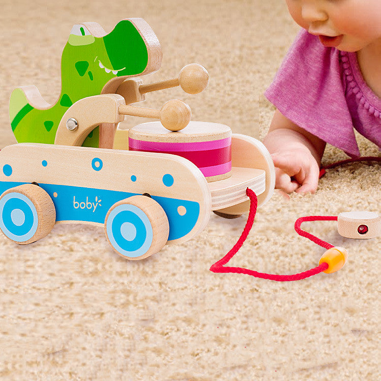 Wooden toy carriage