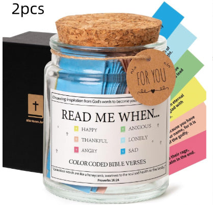 Bible verse jar gift set