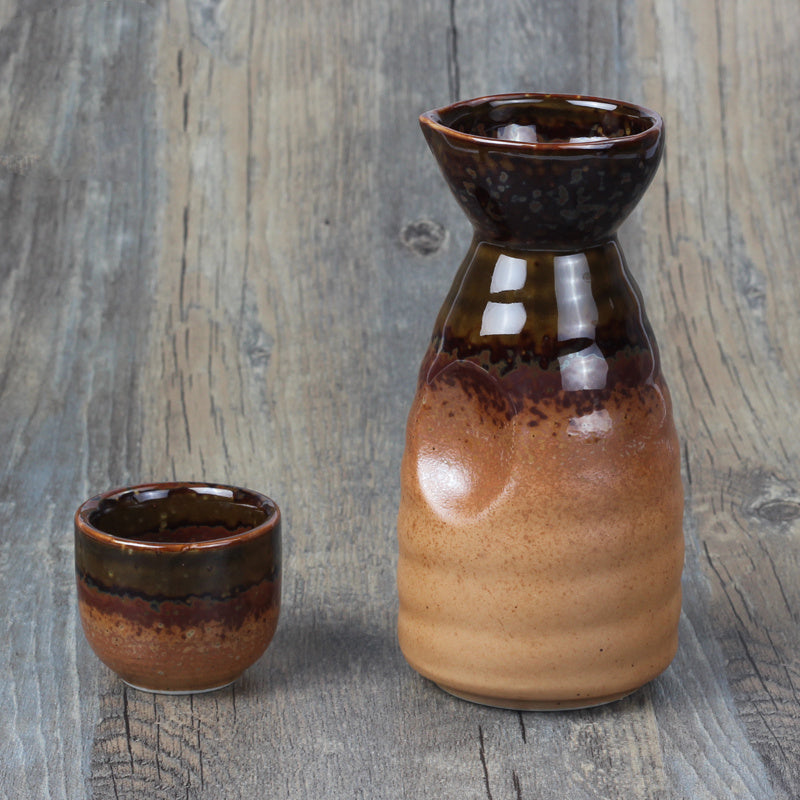 Ceramic wine set cups and pot