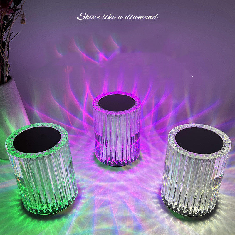 Table lamp crystal atmosphere