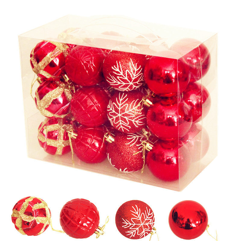 Christmas tree balls 24 pcs