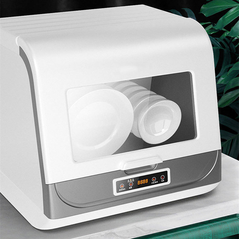 Desktop dishwasher 360 degree cleaning