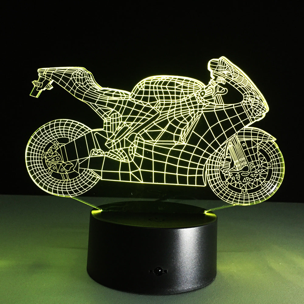 Motorcycle desk lamp