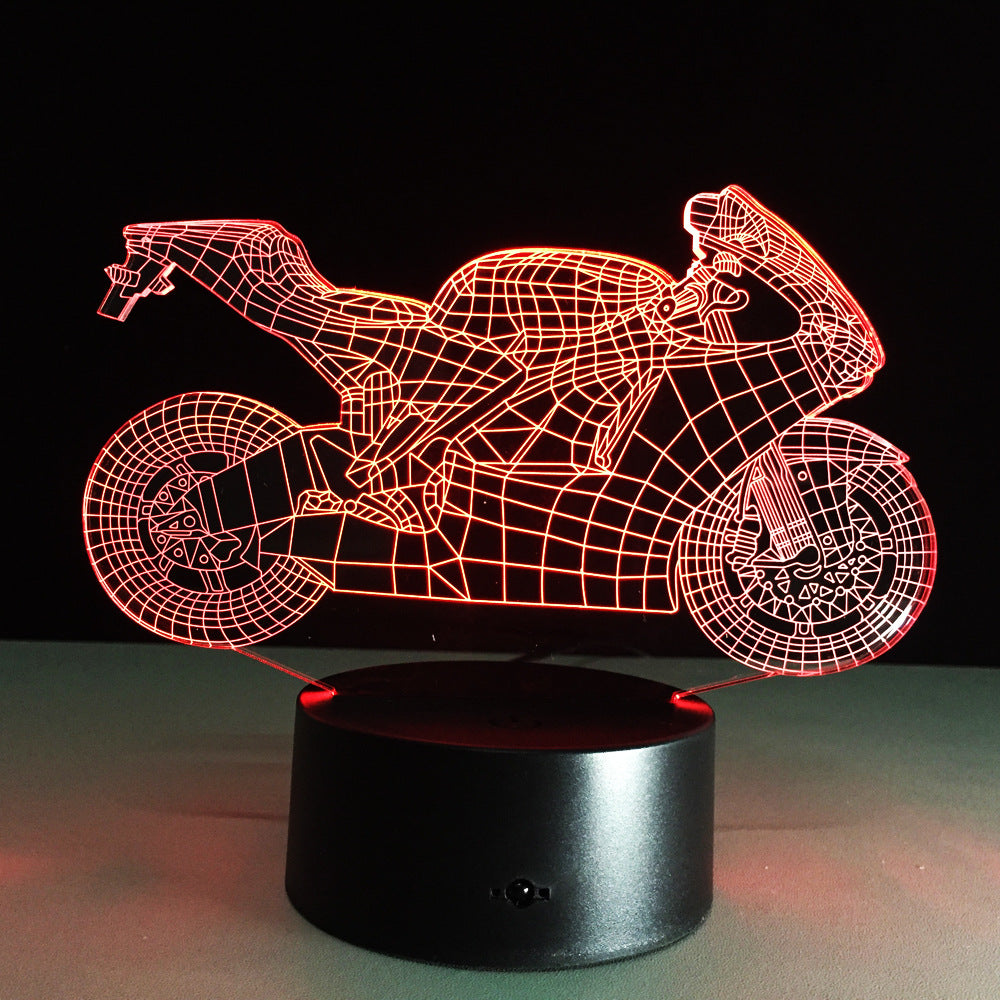 Motorcycle desk lamp
