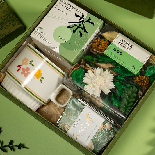 Relaxing spa tea set