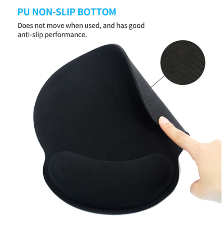 Wrist rest pad with anti slip gel
