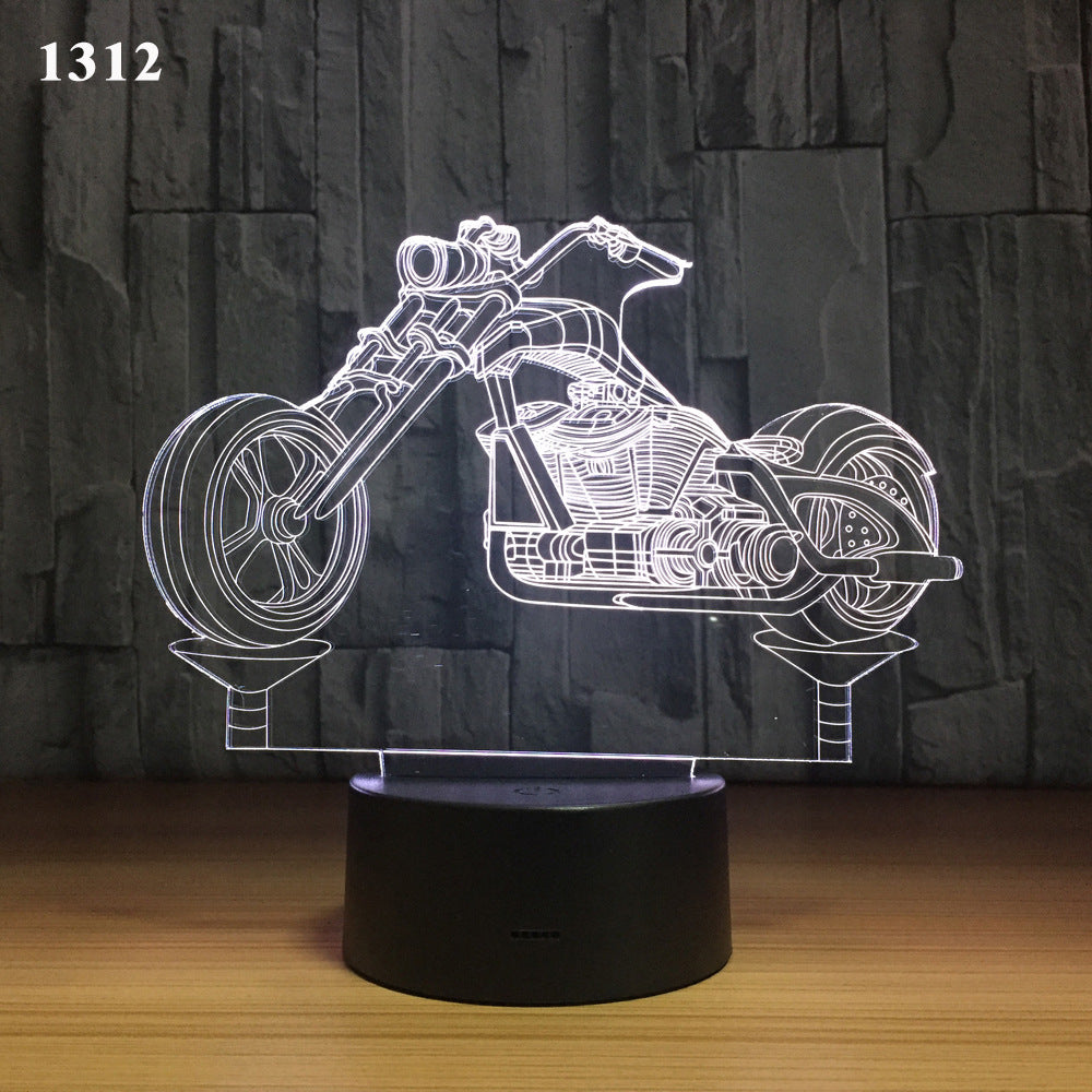 Motorcycle desk lamp