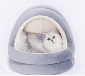 Warm house bed for cats